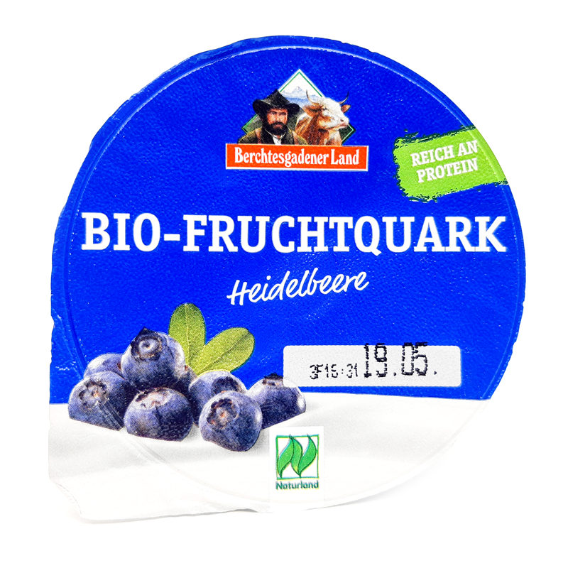 Čučoriedkový tvaroh bio 150g Land - Berchtesgadener Potraviny prírody z